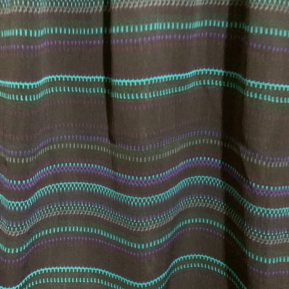 Volcom Summer Dress Navy Blue Black Stripes M - Picture 10 of 15